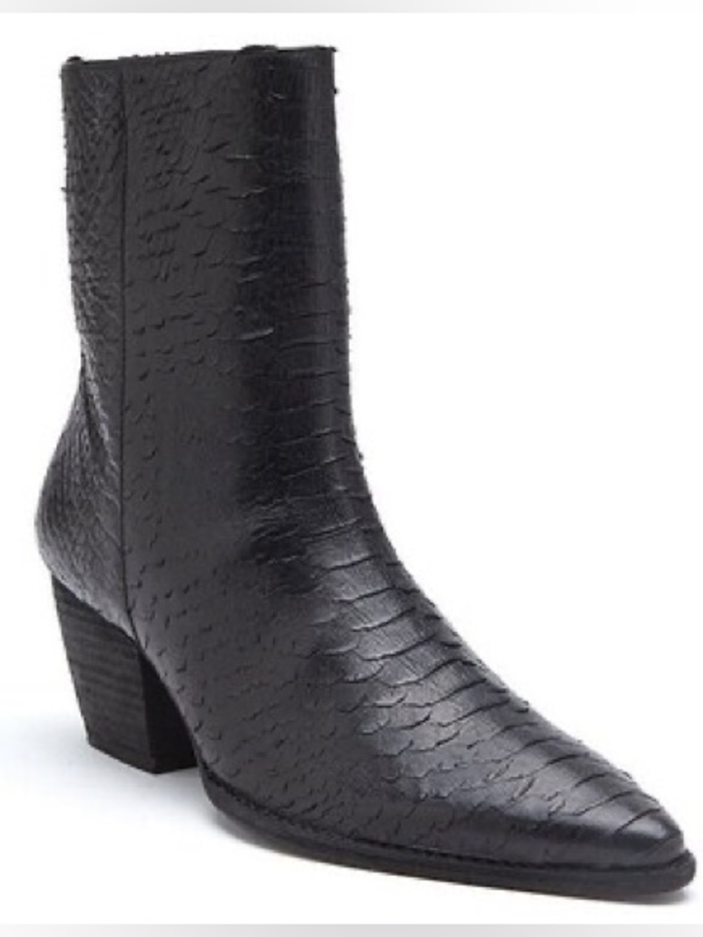 Matisse
Caty Snake Embossed Leather Western Inspired Booties Size: 7.5